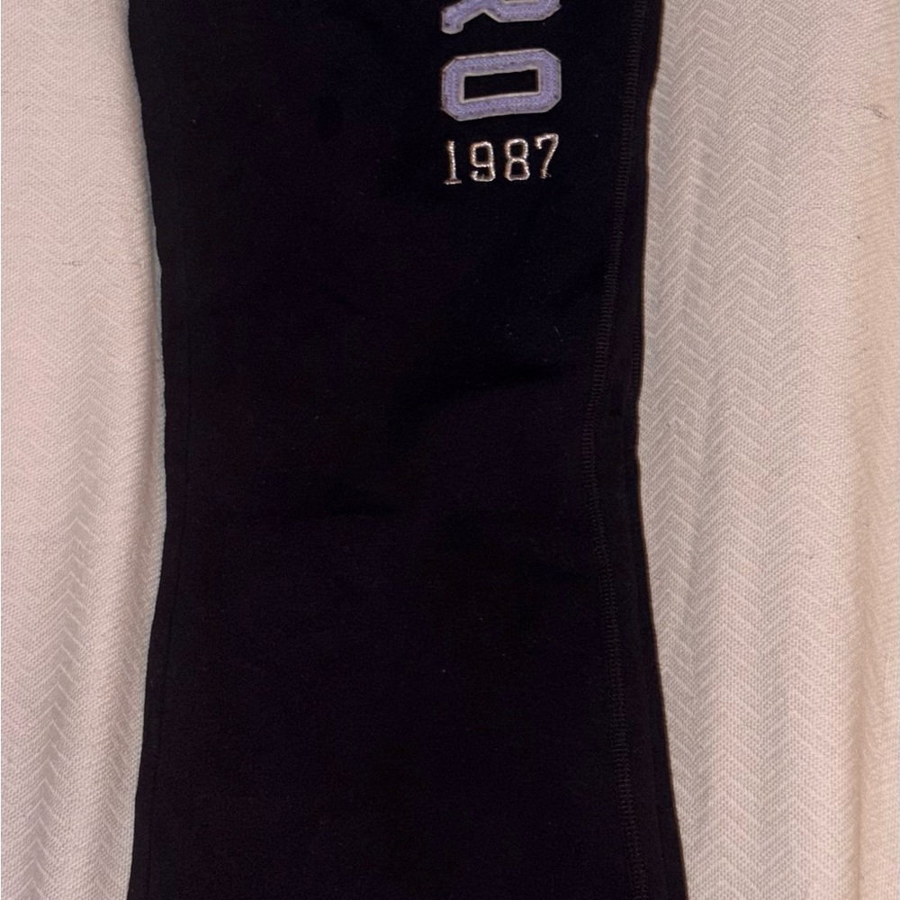 Aeropostale Black Track Pants with White Logo